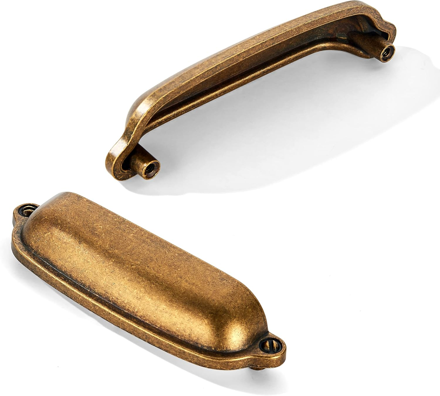 Khtumeware 10 Pack 3 Inch(76Mm) Kitchen Cabinet Handles Brushed Gold,Brushed Brass Cabinet Pulls Kitchen Cabinet Hardware, Furniture Pulls for Bathroom Cupboard Drawer Handles Dresser Pulls