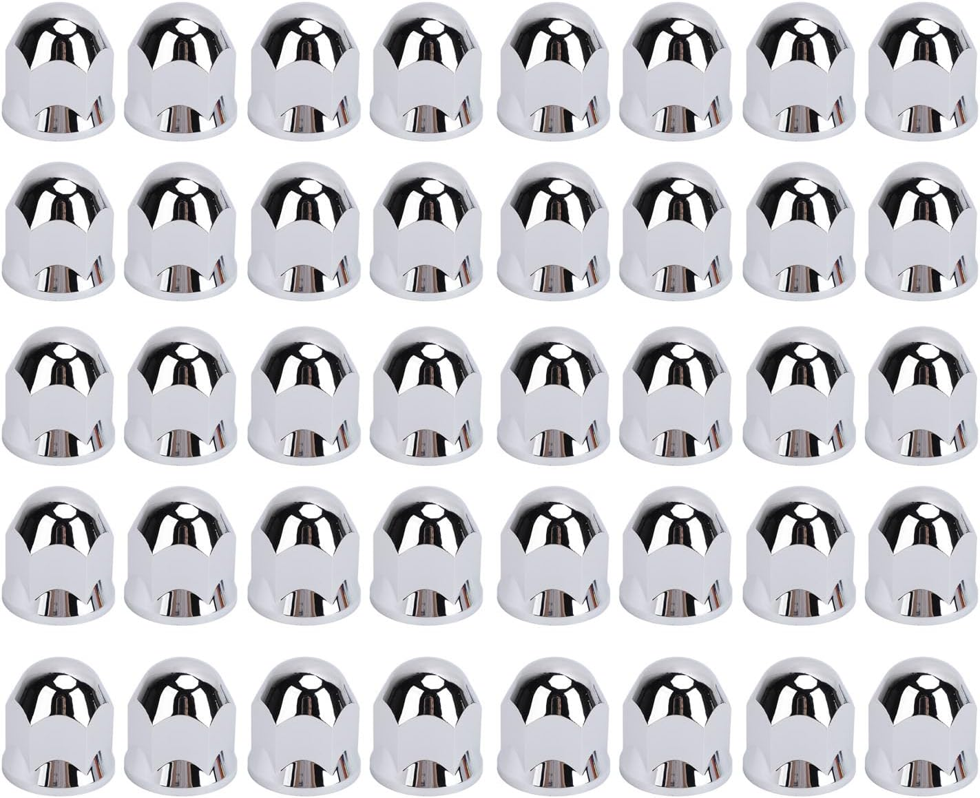 40Pcs 33Mm Chrome Lug Nut Covers Premium ABS Flanged Caps for Trucks Trailers Vehicles Secure Fastening Stylish Appearance Easy Installation Versatile Protection image number 6