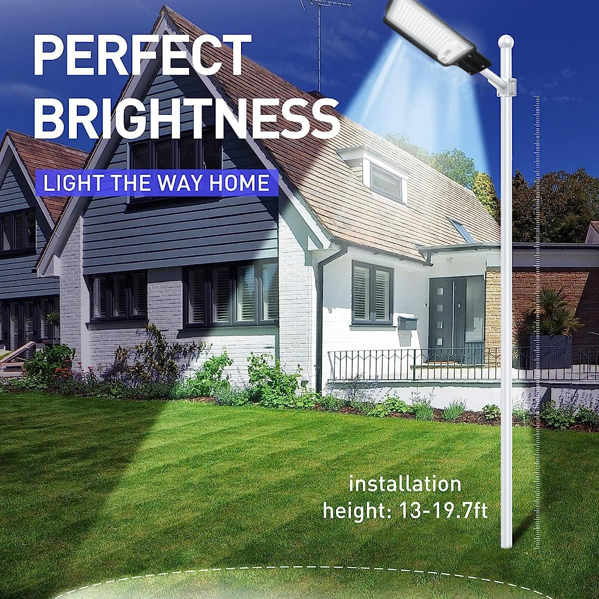 100W LED Street Light 6500K Superbright Street Lamp, IP66 Security Wall Lamp Tree Lamp Outdoor Light for Roads(2Pcs image number 5