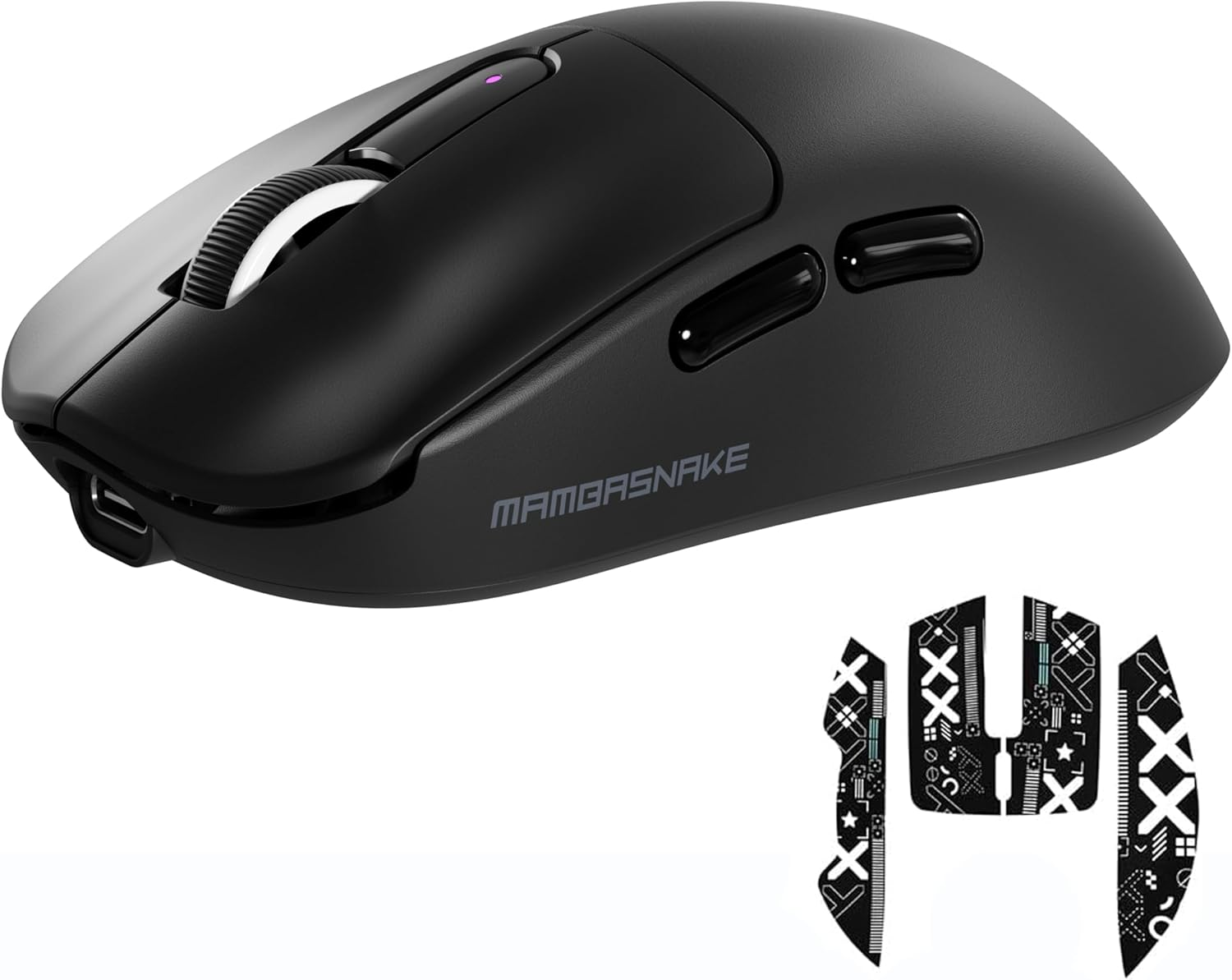 M3 Wireless Gaming Mouse,40K Dpi,39G Lightweight Gaming Mouse,Paw3395Pro Optical Sensor,Tri-Mode BT5.1/2.4G/USB-C PC Game Mice,Programmable Buttons,300Mah Battery for Pc/Laptop/Mac-Griptape image number 5