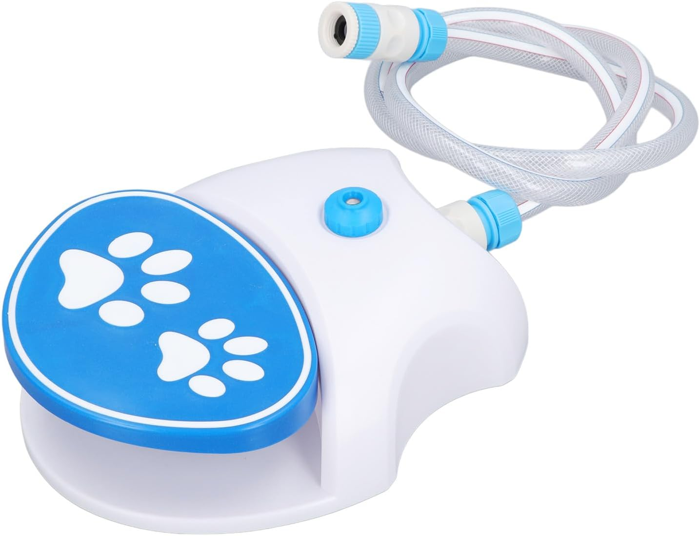 Outdoor Dog Water Fountain, Step on Foot Dog Water Sprinklers with Hose, Activated Dog Drinking Waterer Dispenser Fresh Water to Drink Interactive Pedal Valve Toy for Pet image number 6
