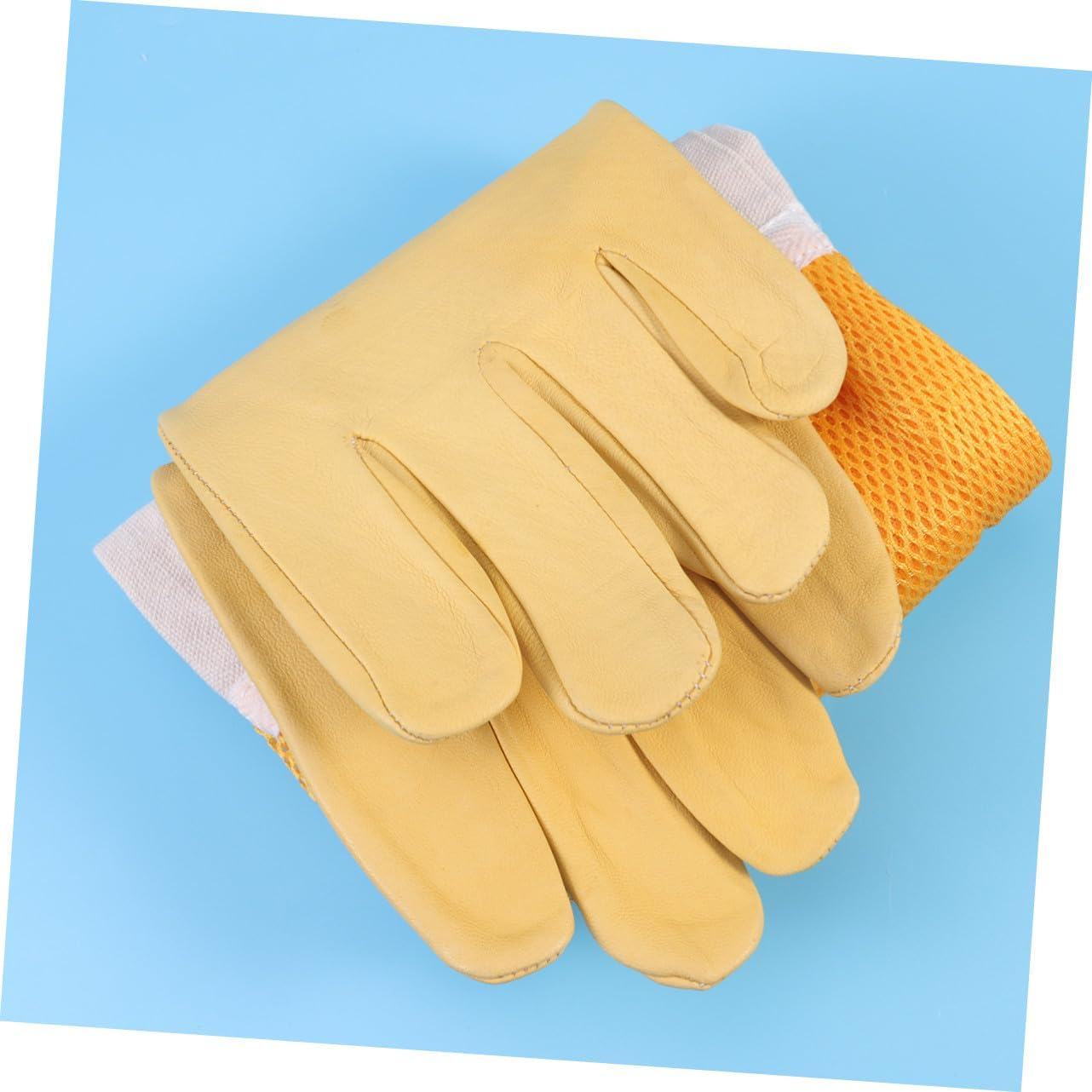 Gatuida Breathable Beekeeping Prevent Gloves XXL Golden Anti-Bee Protective Sleeves Professional Apiculture Equipment for Men and Women with Ventilated Design and Maximum Dexterity image number 2