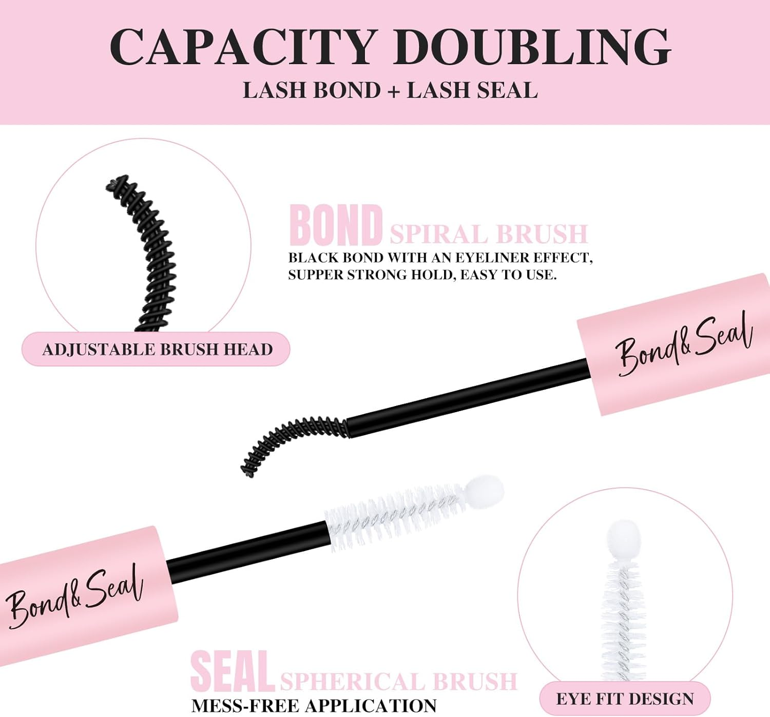 Lash Cluster Glue Bond and Seal Kit with Lash Glue Remover and Tweezers Long-Lasting, Waterproof for DIY Eyelash Extension at Home Use Beginners Friendly Kit 4-In-1 image number 5