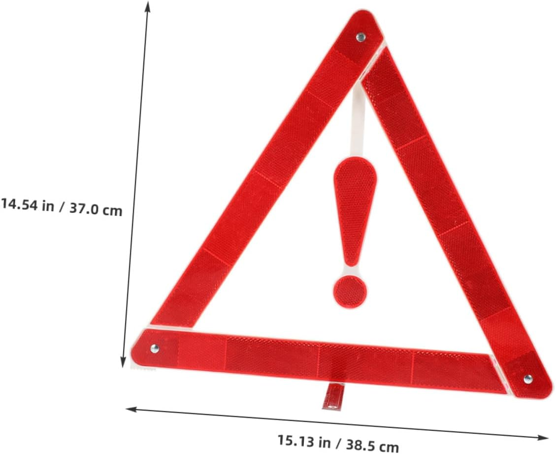 Reflective Car Warning Triangle Emergency Road Safety Sign for Breakdown and Maintenance Design for Vehicle Trunk Storage High Visibility Emergency Triangle for Roadside Safety image number 3