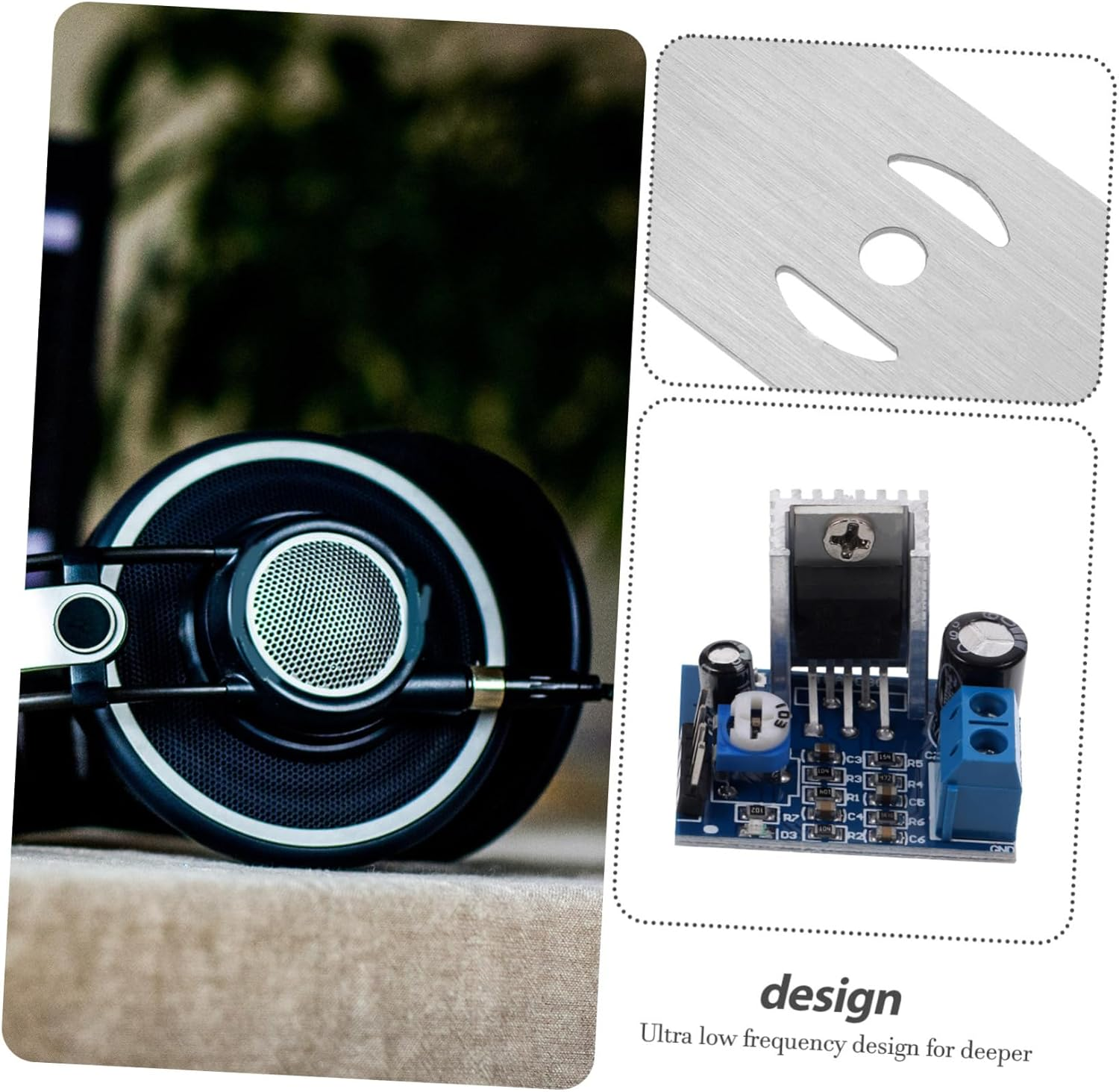 Yardenfun 18W Audio Amplifier Board Module Subwoofer Power Amplifier for Home Theater