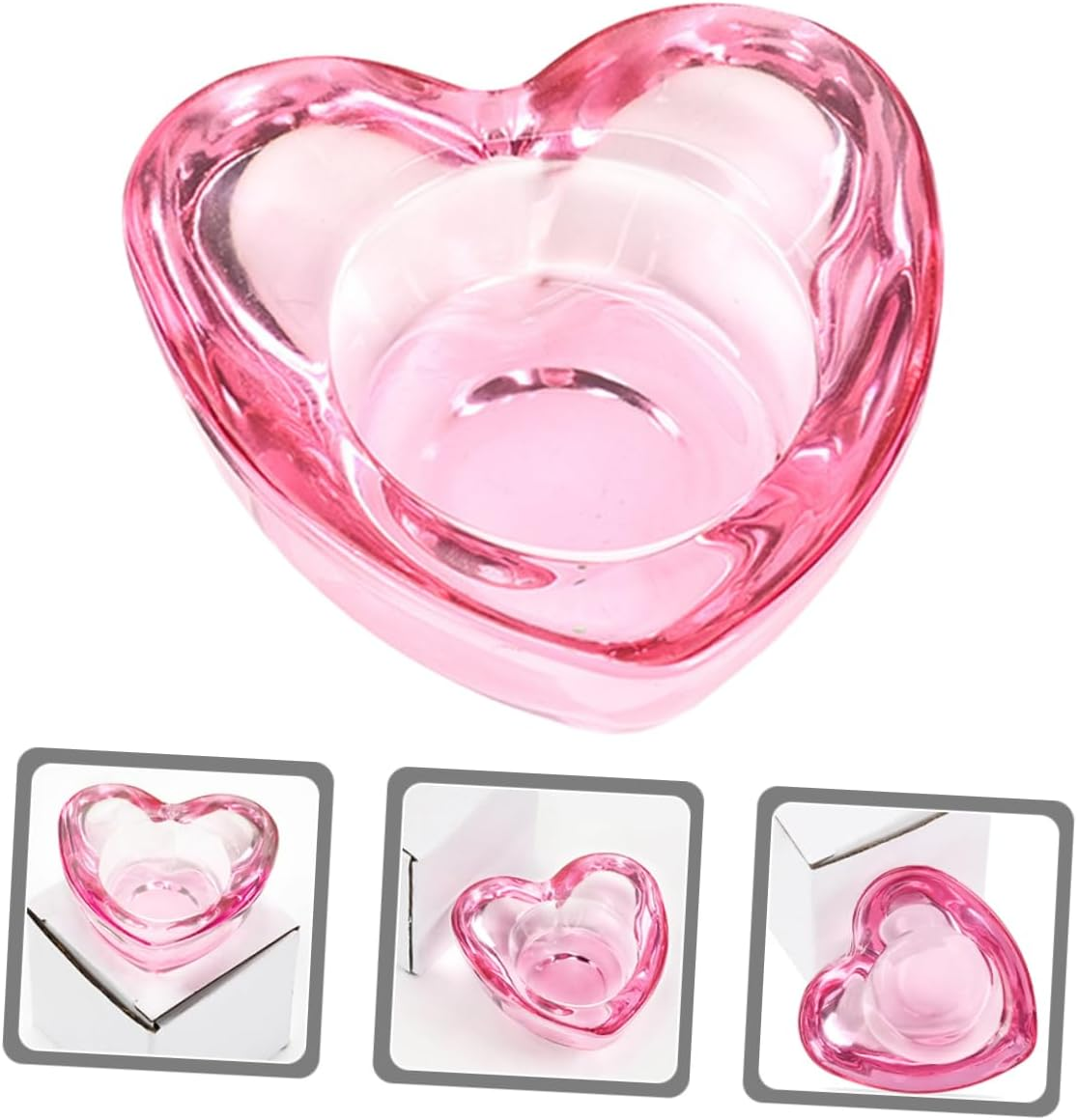 IWOWHERO Nail Cup Dehydrator Charms Nail Polish Remover Ongle Dishwashing Liquid Cuticle Gel Nail Kit Holder Lid Clipper Remover Gel LED Softener Gel Nail Stickers Electric Lamp Glass Pink