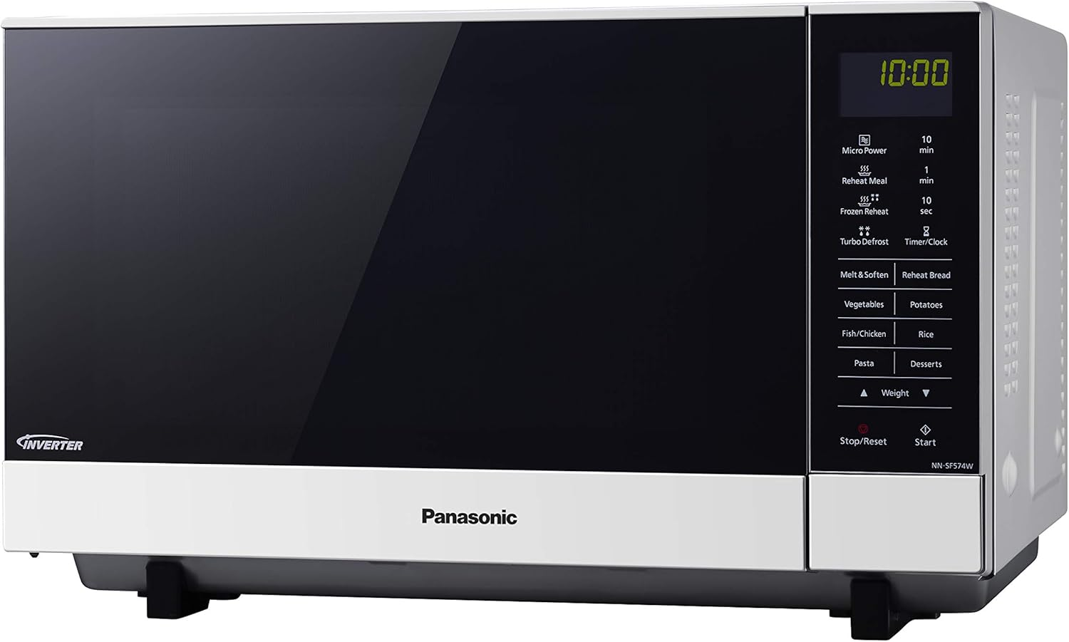 Panasonic 27L 1000W Flatbed Inverter Microwave Oven, White (NN-SF564WQPQ) image number 6
