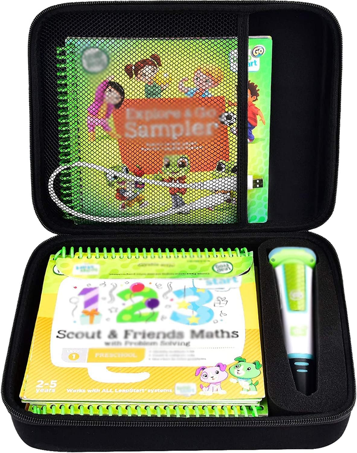 GWCASE Case Compatible with Leapfrog for Leapstart Go System and for Leapfrog for Leapstart 3D/ for Pre-Kindergarten Activity Book of Level 1 2 3. Storage Carrying Holder Fits for USB Cable（Box Only） image number 1