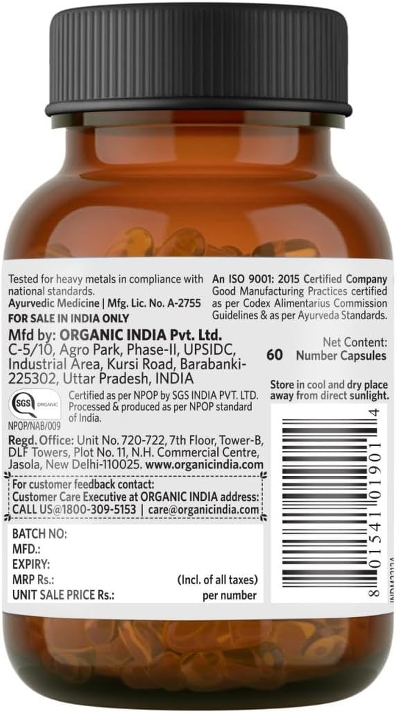 ORGANIC INDIA Triphala 60 N Veg Capsules image number 1