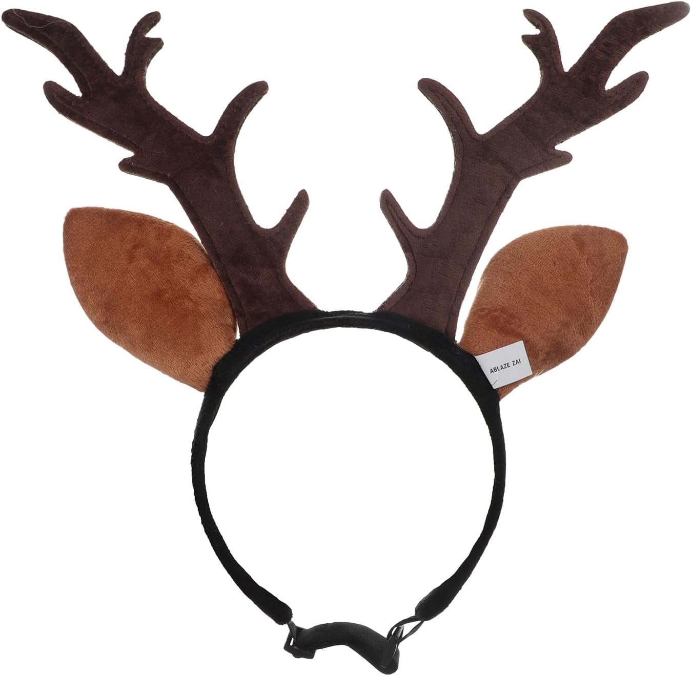 Pet Headdress Reindeer Antlers Headband Cat Dog Christmas Headband Adjustable Deer Antlers Hair Band Christmas Pet Costume for Cats, Dogs