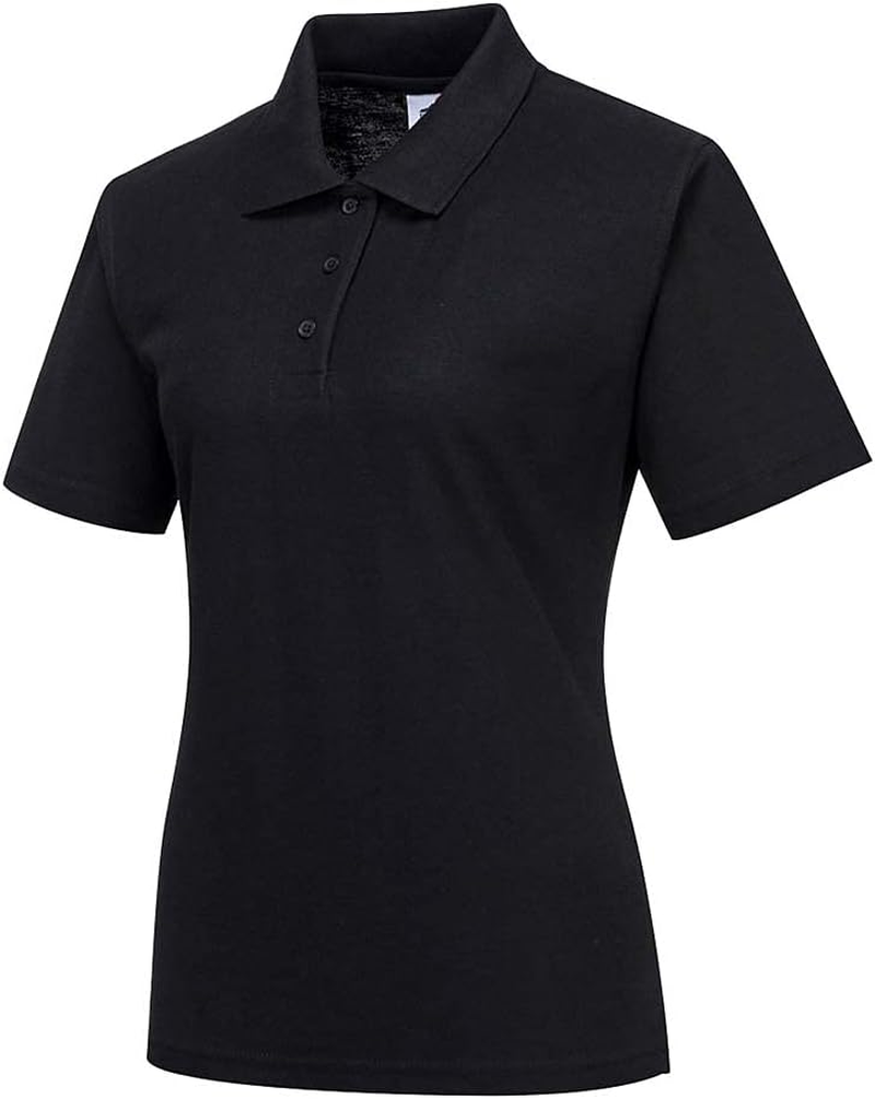Portwest B209 Naples Women'S Polo Workwear Shirt Black, L