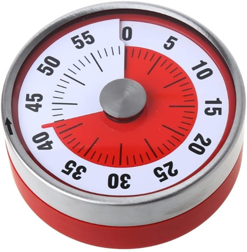 60 Minutes 8CM Oven Time Visual Counter Mechanical Kitchen Timer Magnetic Timers image number 4