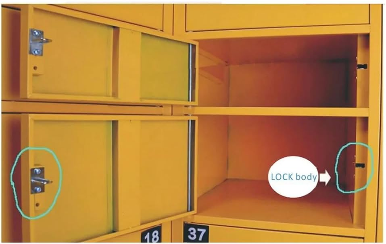 Zicojia Small 12V 1.5A Electronic Lock Latch Release Assembly Electromagnetic Control Metal Magnetic Lock Easy Install