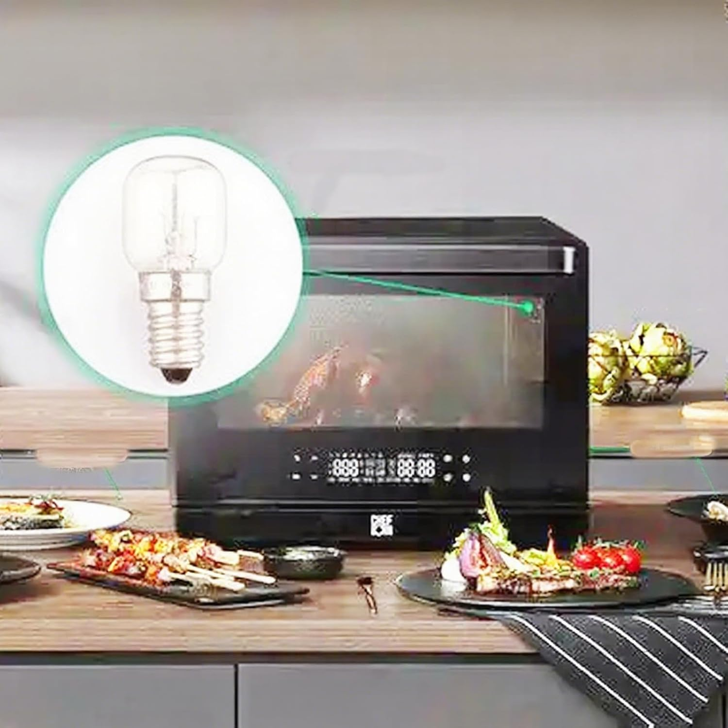 Loimon 15W E14 Light Bulbs | Heat Resisting & Long Lasting Globe Bulbs for Night Lights, Salt Rock Lamps, Wax Diffusers and Candle Warmers image number 4