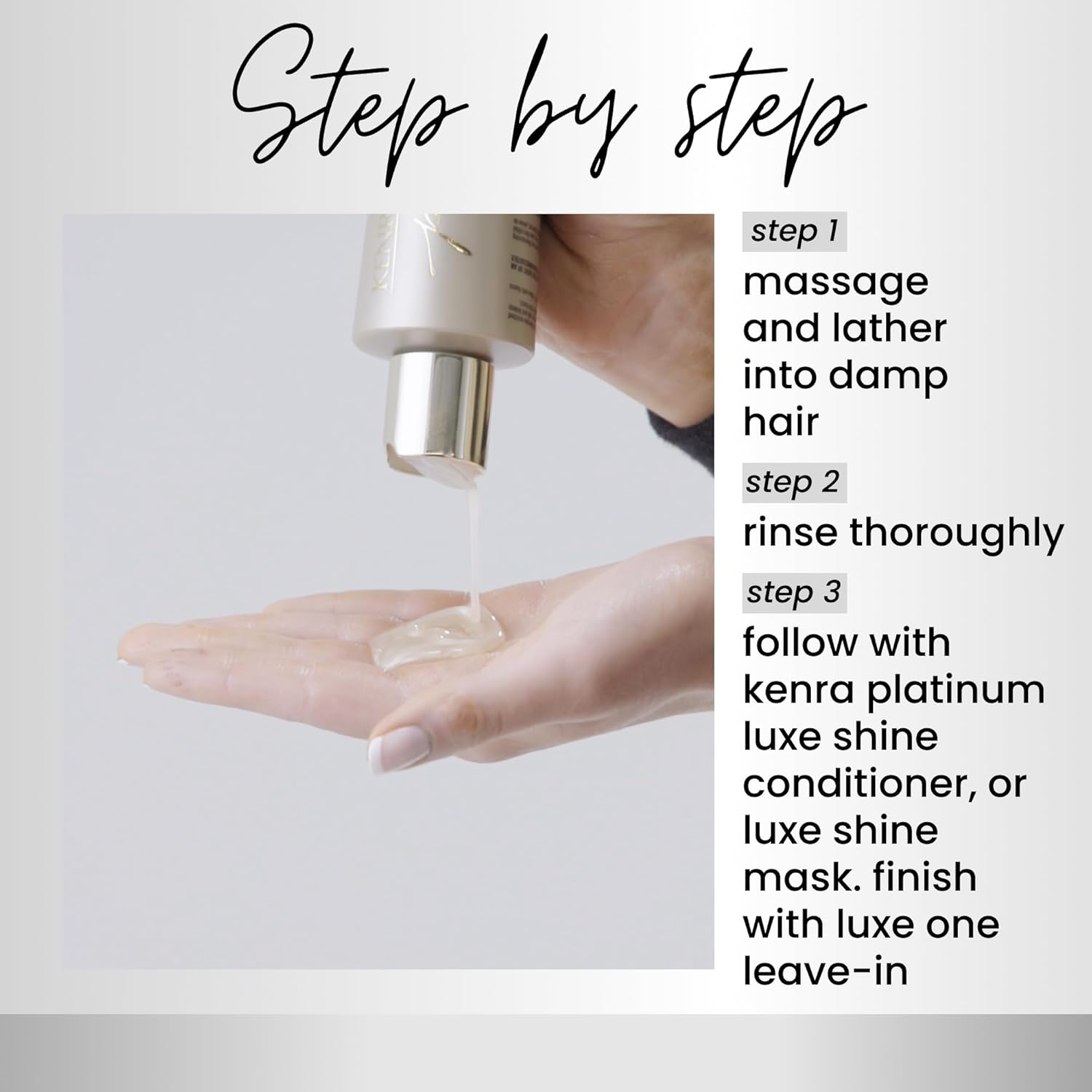 Platinum Luxe Shine Shampoo by Kenra for Unisex - 8.5 Oz Shampoo