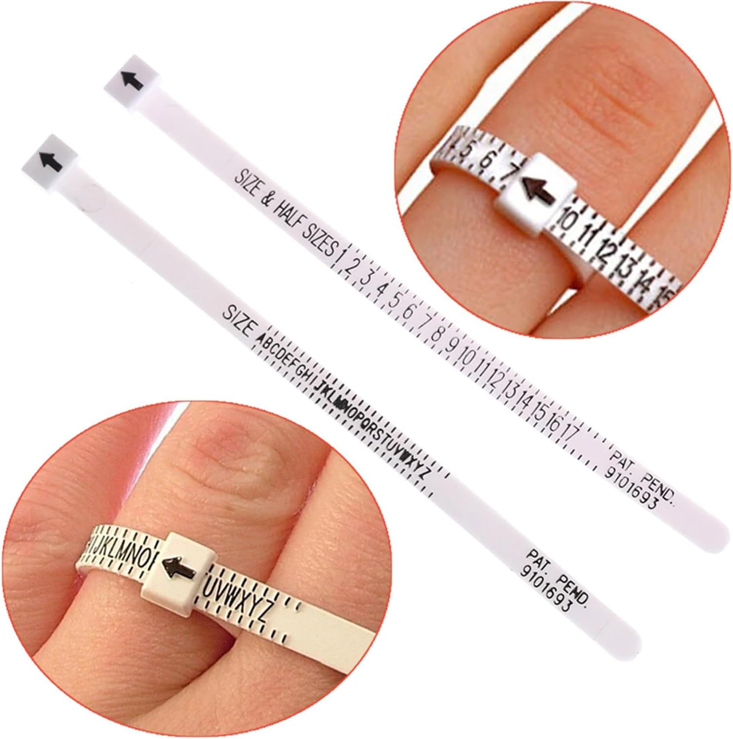 UK US Ring Sizer Women Men Measurement Tool Finger Sizes image number 3