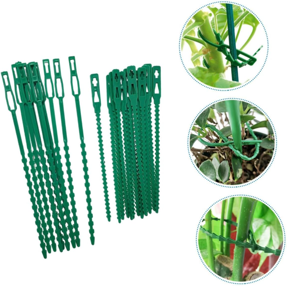 BCOATH 200Pcs Gardening Plant Support Strap Soft Plant Ties Tape for Outdoor Material image number 4
