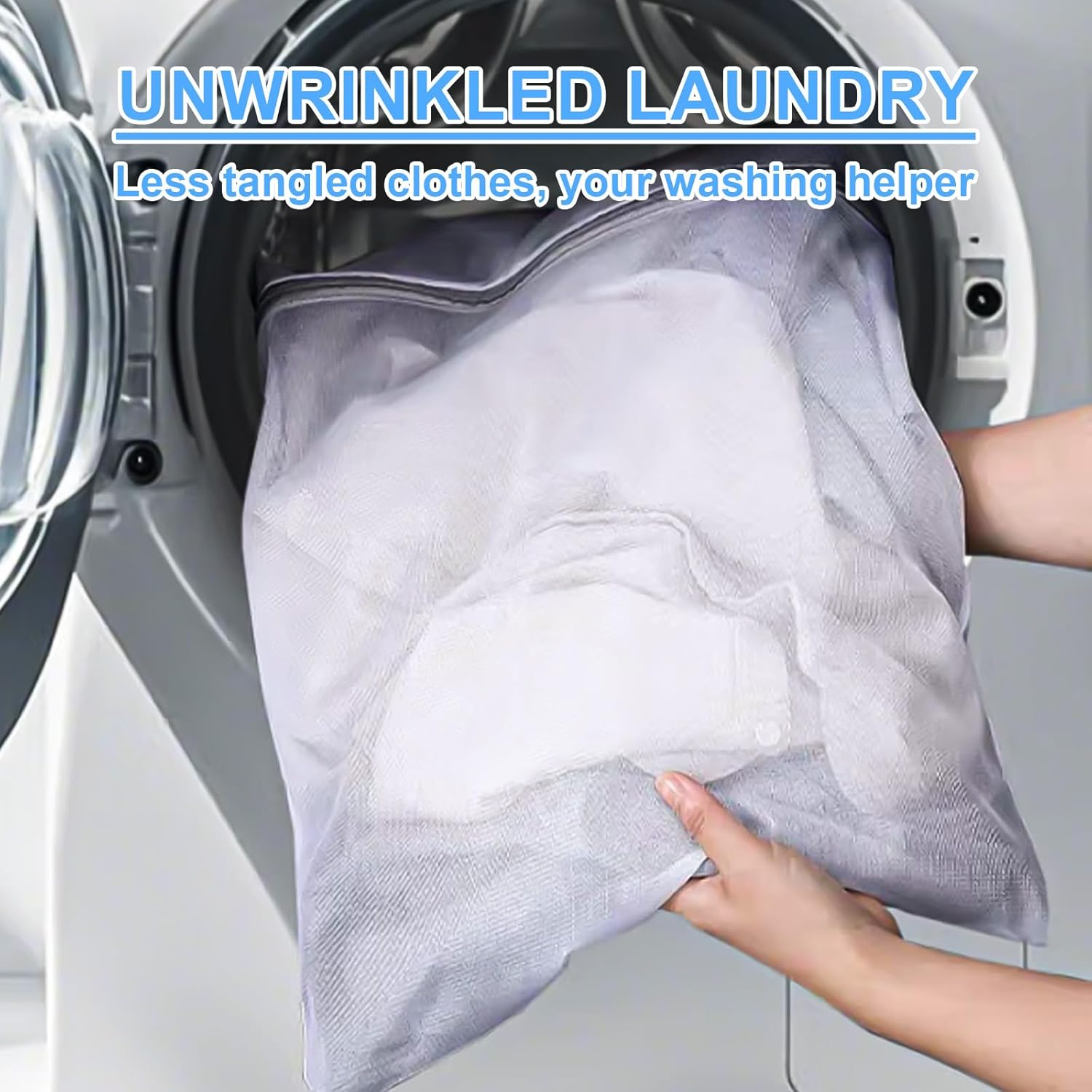 Travel Essentials - Premium Mesh Laundry Bags with Sturdy Zipper for Delicates, Durable Washing Machine Bags, 2 Large, 2 Medium, 2 Small - Protect Bras, Lingerie & Delicate Fabrics(6 Pack) image number 6