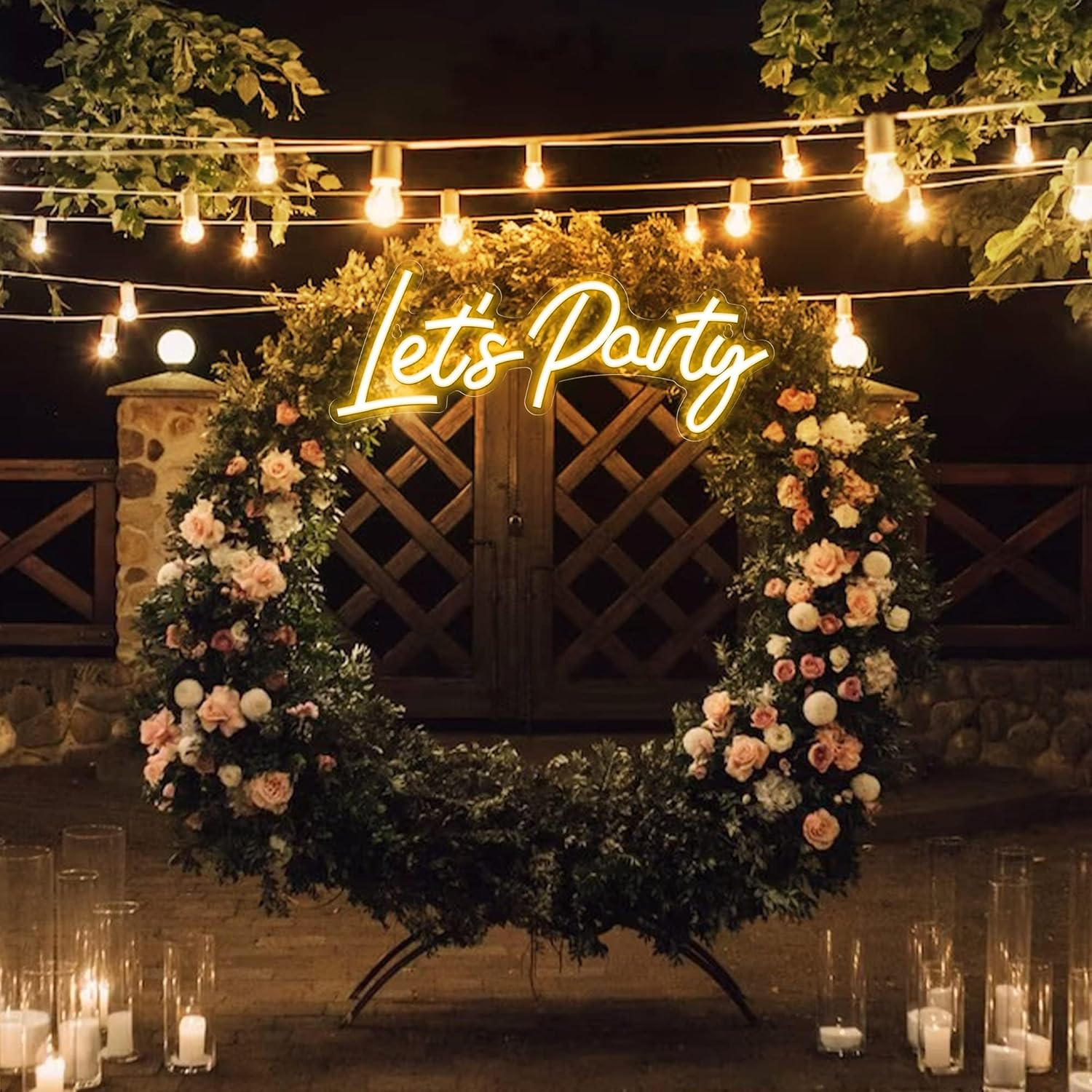 &ldquo;Let&rsquo;S Party&rdquo; Neon Sign, 16.5&rdquo;X6.9&rdquo; Small Warm White LED Light, Wall Decor for Birthday, Wedding & Bachelorette Party（Power by Usb） image number 6