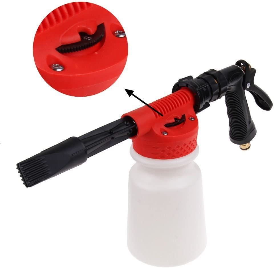 NUZAMAS Snow Foam Gun Connect to Garden Hose for Car Wash with Soap High Pressure Cleaner Spray Sprayer Free Sponge