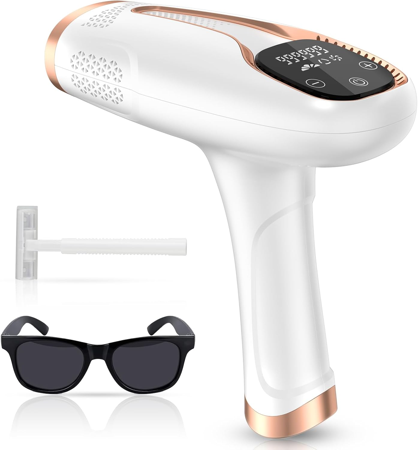 Hair Removal Device, IPL Hair Removal, Laser Hair Removal for Women and Men 999,999 Flashes Permanent for Facial Facial Legs Arms Bikini Line Whole Body Use At-Home(Model: TFDA06S-A)