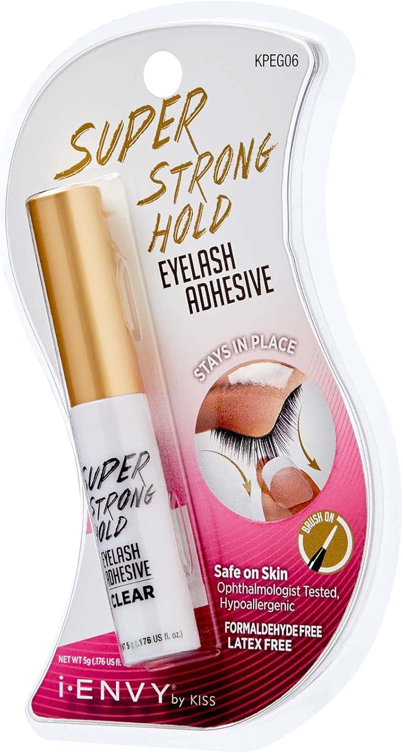 KISS I Envy Eyelash Adhesive Super Strong Hold Clear KPEG06 (3 PACK) image number 3