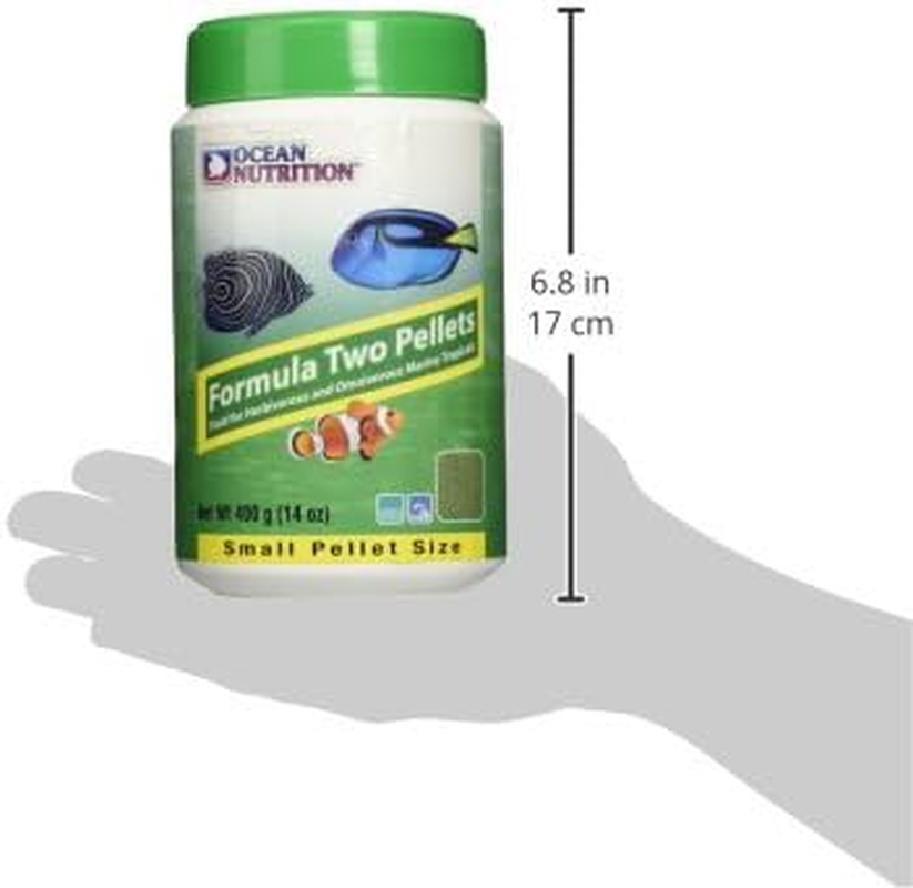 Ocean Nutrition Formula Two Pellets 14-Ounces (400 Grams) Jar - Small Pellet Size