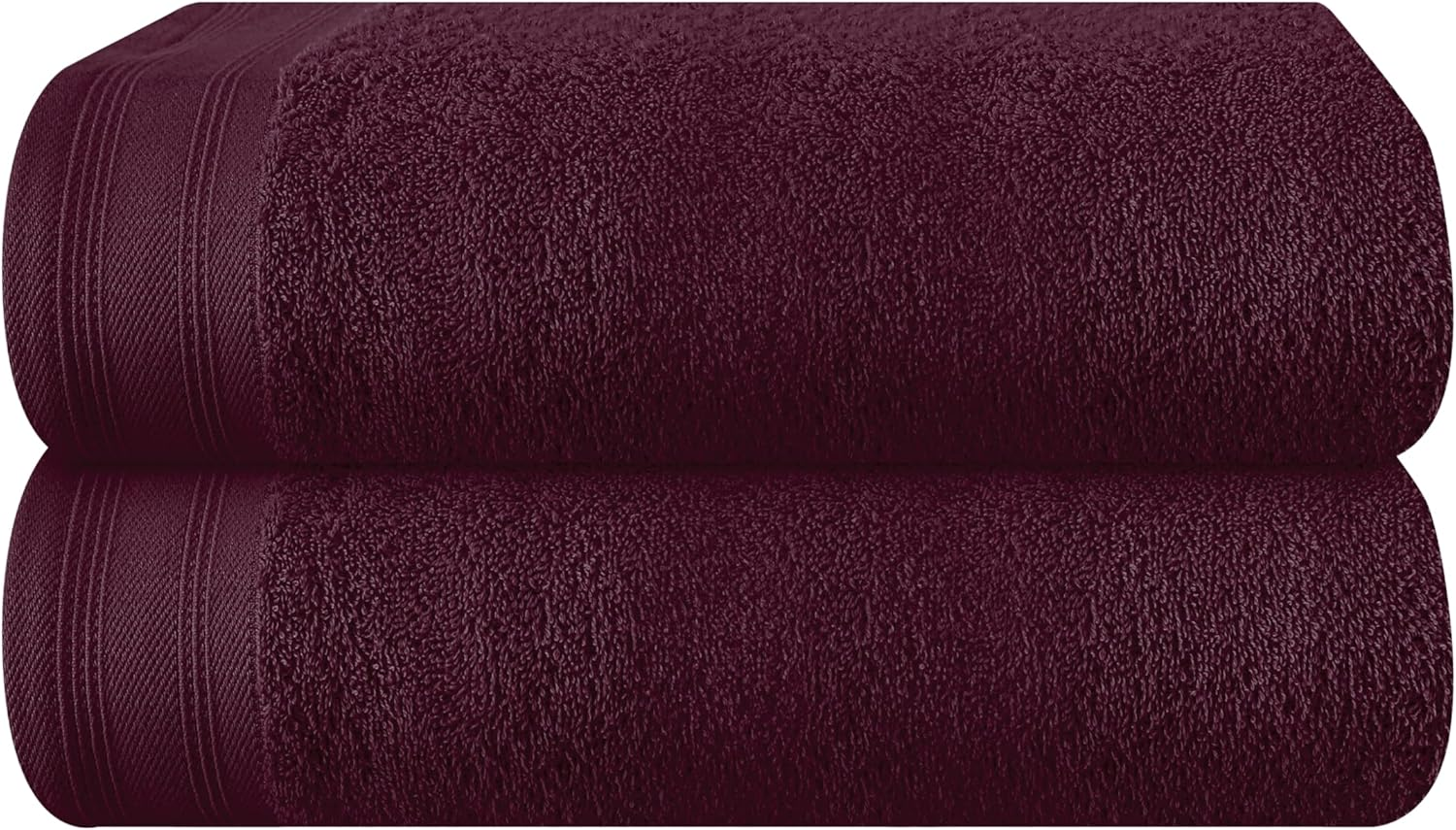 MALLONI Home Cotton 2 Pack Oversized Bath Towel Set 28X55 Inches, Large Bath Towels, Ultra Absorbant Compact Quickdry & Lightweight Towel, Ideal for Gym Travel Camp Pool - Orange