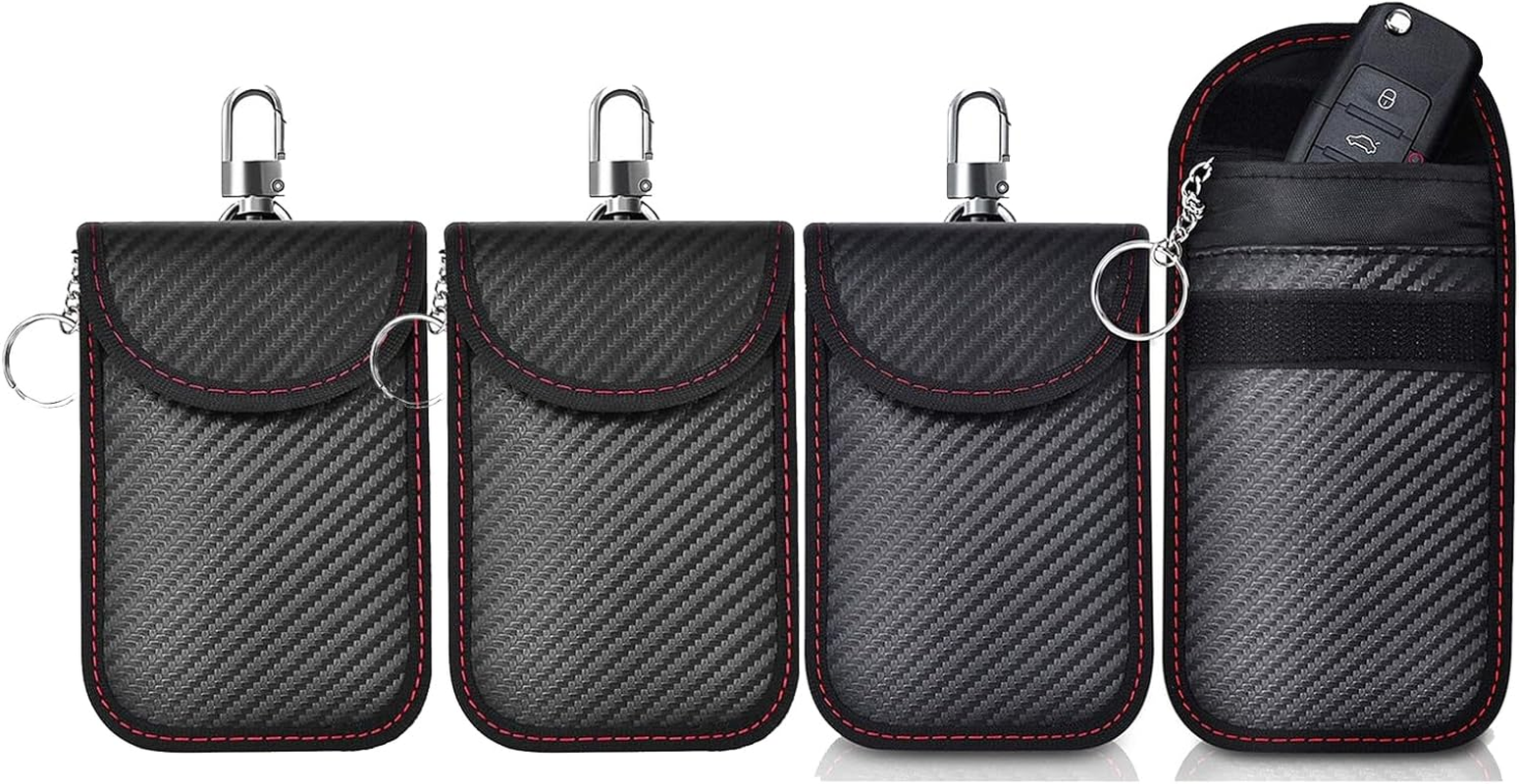 Faraday Bag, 4 Pack Key Fob Signal Blocker Pouch Faraday Bag for Car Keys,Key Fob Protector Key Fob Pouch Waterproof Faraday Key Fob Protector (3.15"X5.12") image number 5