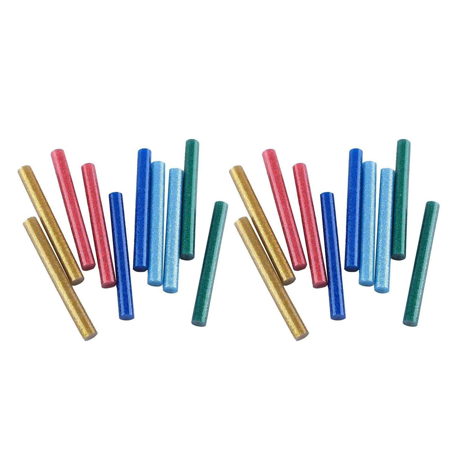 Leona Co Colored Glitter Hot Glue Sticks Full Size, 10 PCS 11Mm Dia X 100Mm Long Hot Melt Glue Sticks, 5 Colorful EVA Adhesive Purpose Glue Stick Standard for DIY Art Craft Stamp Repairs Gluing Projects image number 4