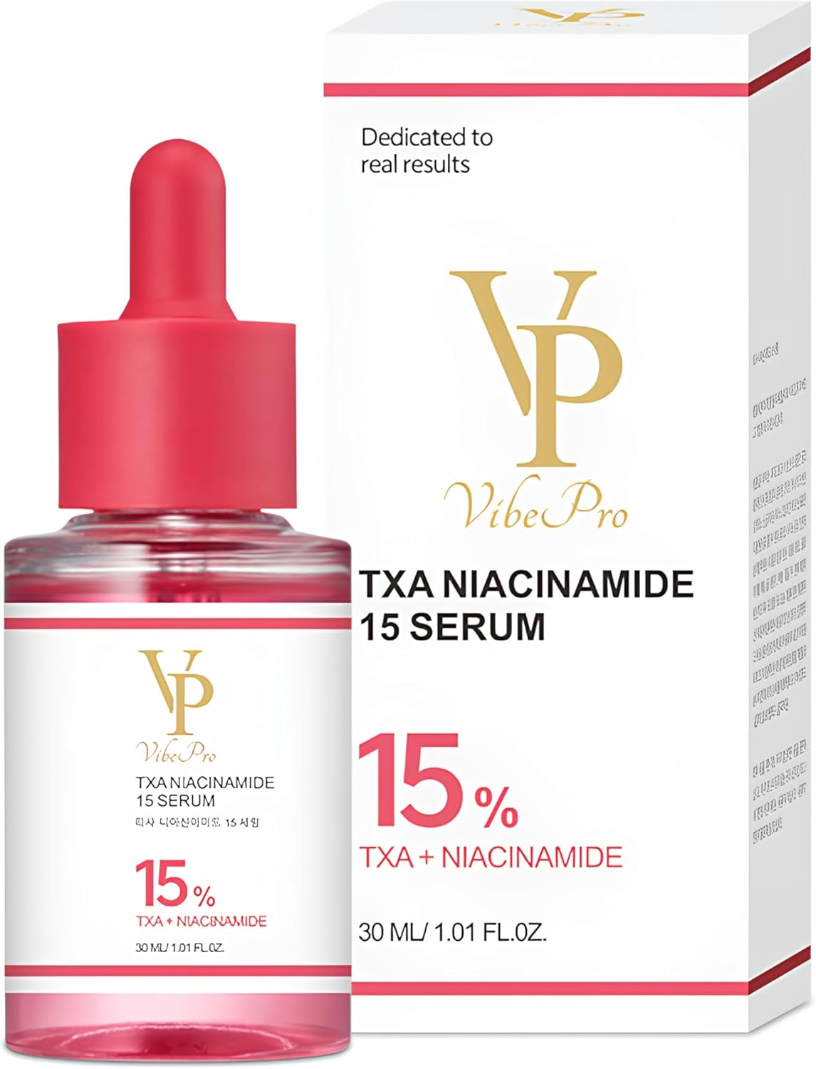 Vibepro TXA Niacinamide 15% Serum, Professional Facial Treatment Serum, Hydrating Formula for Radiance and Even Tone, Anti-Wrinkle Skincare Solution, Korean Skincare, 30Ml - Vibepro image number 3