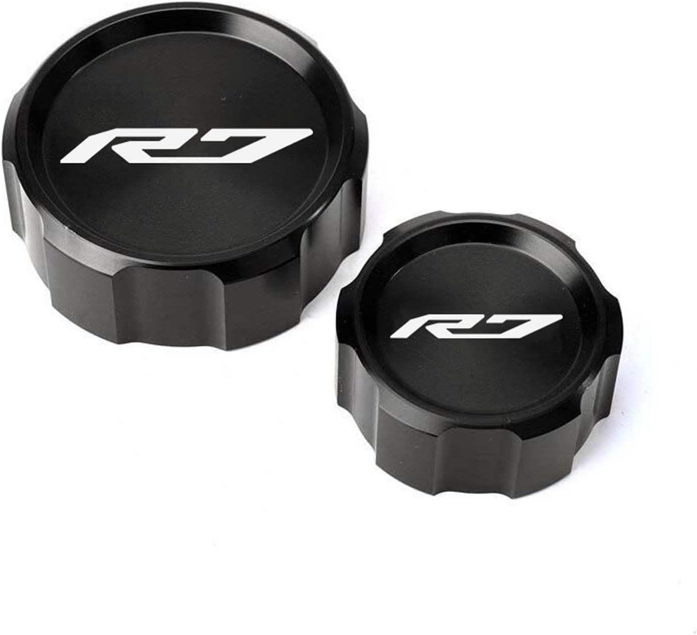 MOWOK for YAMAHA YZF R7 YZF-R7 YZFR7 2021 2022 2023 2024 2025 Motorcycle Accessories Front Rear Brake Fluid Oil Cylinder Reservoir Cover (Red)