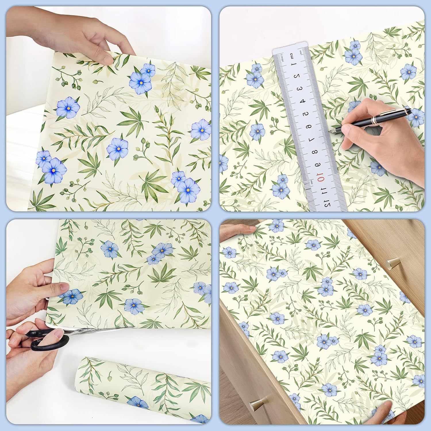 LA BELLEF&Eacute;E Scented Drawer Liners, Fresh Linen Fragrance for Home, 6 Sheets (14.3 X 19.6 Inches) for Dresser, Bedroom, Closet, and Shelf Organization - Lavender image number 6