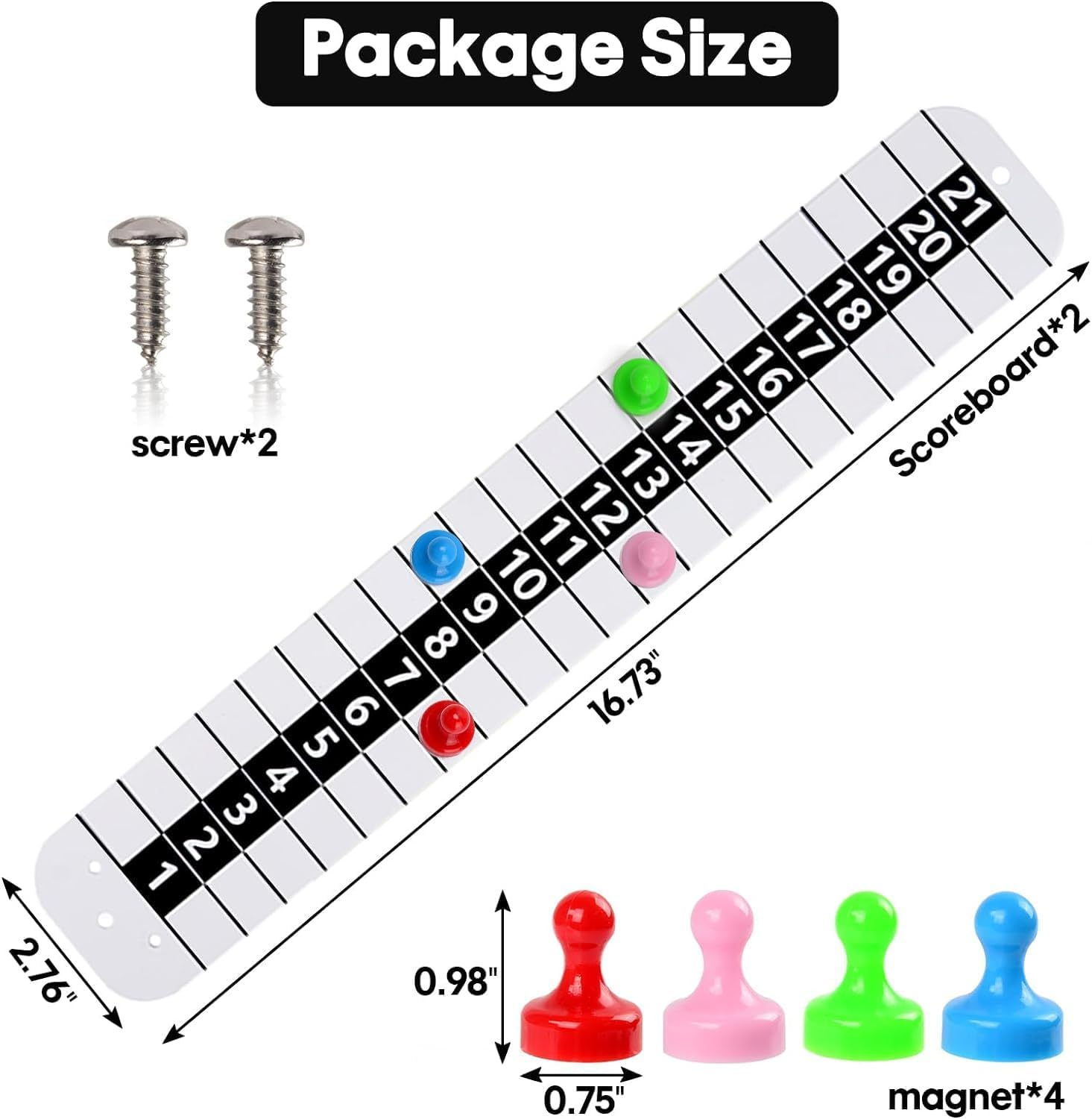 BOOSTEADY Metal Cornhole Scoreboard with Magnetic Corn Hole Score Keeper for Outdoor&Indoor Yard Game image number 2