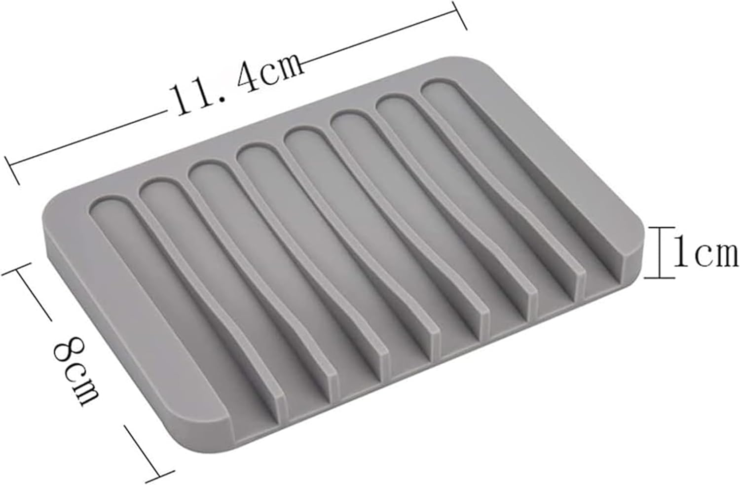 3 Pack Self Draining Soap Holder Set, Silicone Soap Dish & Sponge Tray for Bathroom, Shower, Kitchen - Durable, Anti-Slip, Easy Clean Soap Saver - Ideal for Bar Soap, Shampoo, Bath Sponges - Red+Green+Blue image number 4