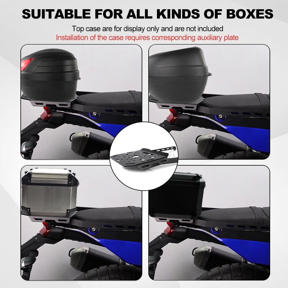 Xitomer Motorbike Rear Rack Fit for Tenere 700 XTZ690 2019-2025 T7 Luggage Cargo Top Rack image number 4