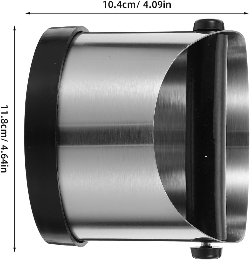 KALLORY Stainless Steel Espresso Knock Bin with Ergonomic Handle Coffee Grounds Container Coffee Dump Bin for Kitchen Tea Dregs Bucket Espresso Accessories image number 4