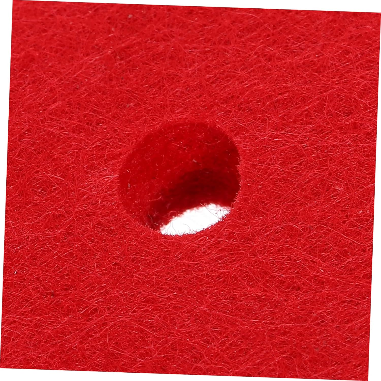 Kisangel 12Pcs Cymbal Felt Washer: Standard Size Cymbals Stand Felt Pads Anti-Vibration Drum Dampener Replacement Accessories 3.6 X 1 Cm Red image number 2