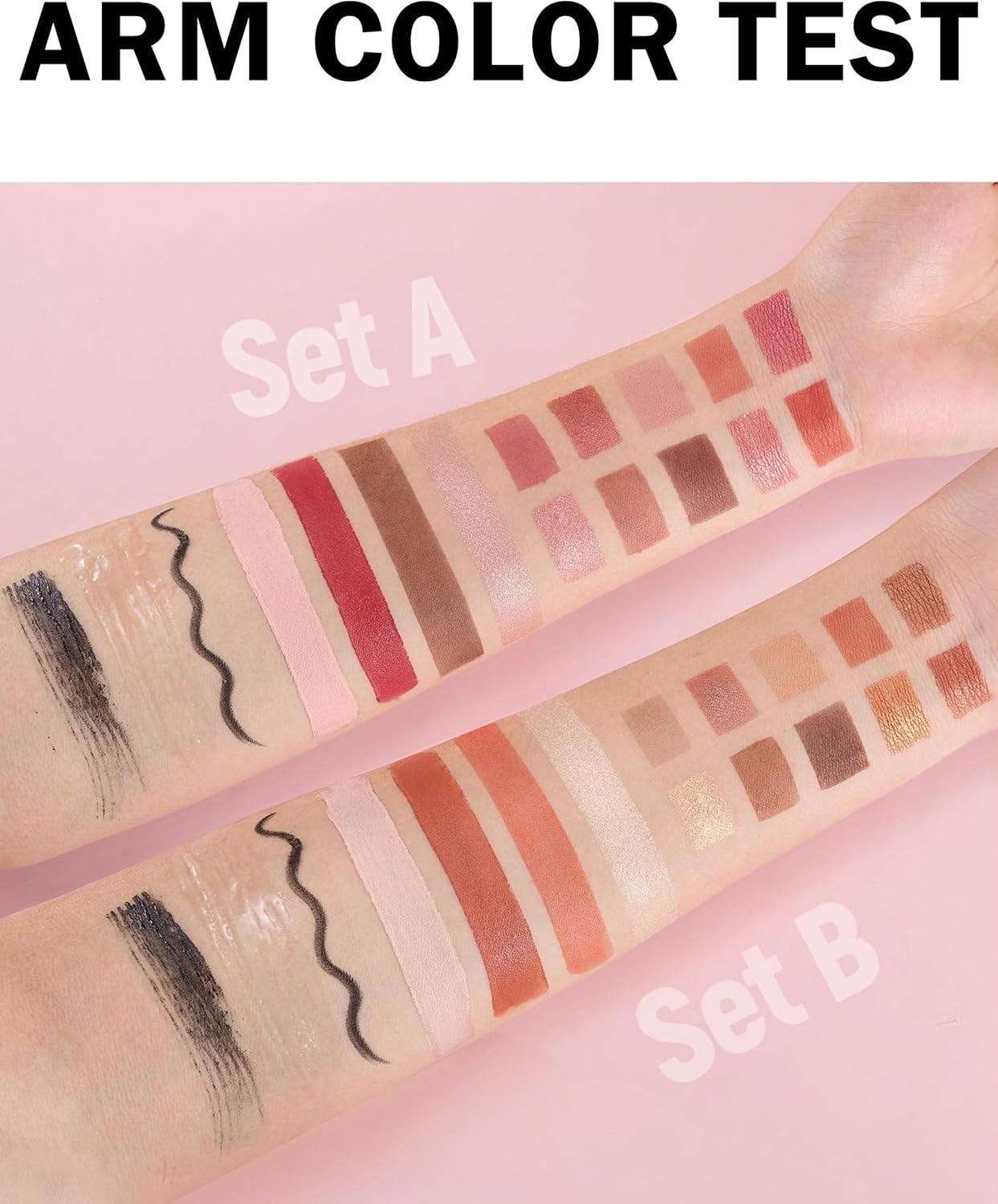 Erinde Makeup Set Kit for Women Girls Teens,Makeup Gift Set Includes Lengthening Mascara, Eyebrow Gel, 10 Color Eyeshadow, Concealer, Contour Brush, Eyeliner Pencil, Lipstick, Brushes & Sharpener, #B image number 6