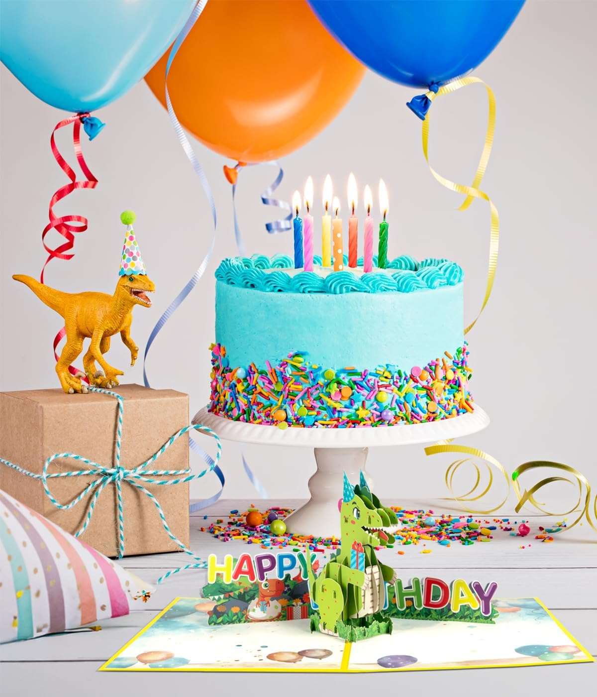 Magic Ants Jurassic Joy Birthday Greeting Card - 3D Pop up Birthday Card-Fun for Dinosaur Lovers image number 3