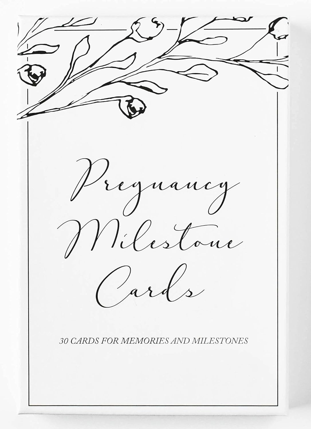 Baby Milestone Cards (19+11) by Duncan & Stone - Birth Announcement Sign for New Baby Gifts - Weekly Milestone Props for Parents W/Hello World Newborn Sign Card & More