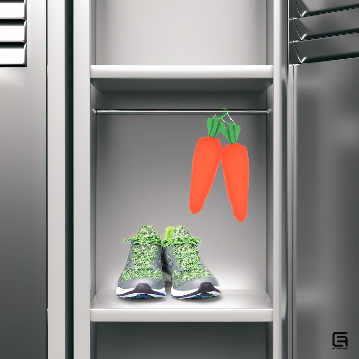 Chilisoles 2 Pack Shoe Deodorizer Odor Eliminator for Shoes, Cleats, Closets, Drawers, Gloves - Moisture Absorber, Air Freshener, Carrotsoles, 1 Count (Pack of 2) image number 2