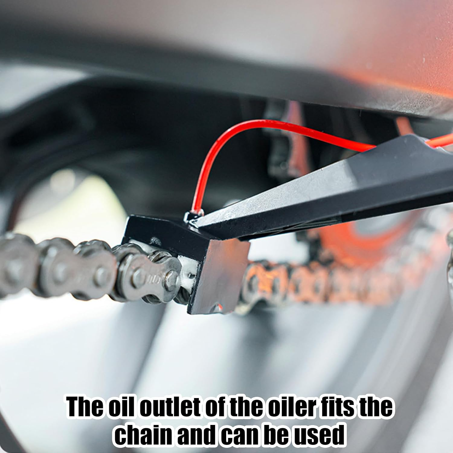 Motorcycle Chain Cleaner Tool - Portable Chain Maintenance Brush, Bike Lubrication Device | Reusable Lube Applicator Kit, Heavy-Duty Cleaning Tool, Maintenance Accessory Set image number 4