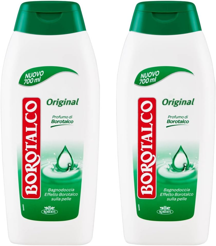 Borotalco:Original Borotalco Scented Bath & Shower - 23.6 Fluid Ounces (700Ml) Bottles (Pack of 2) [ Italian Import ] image number 1