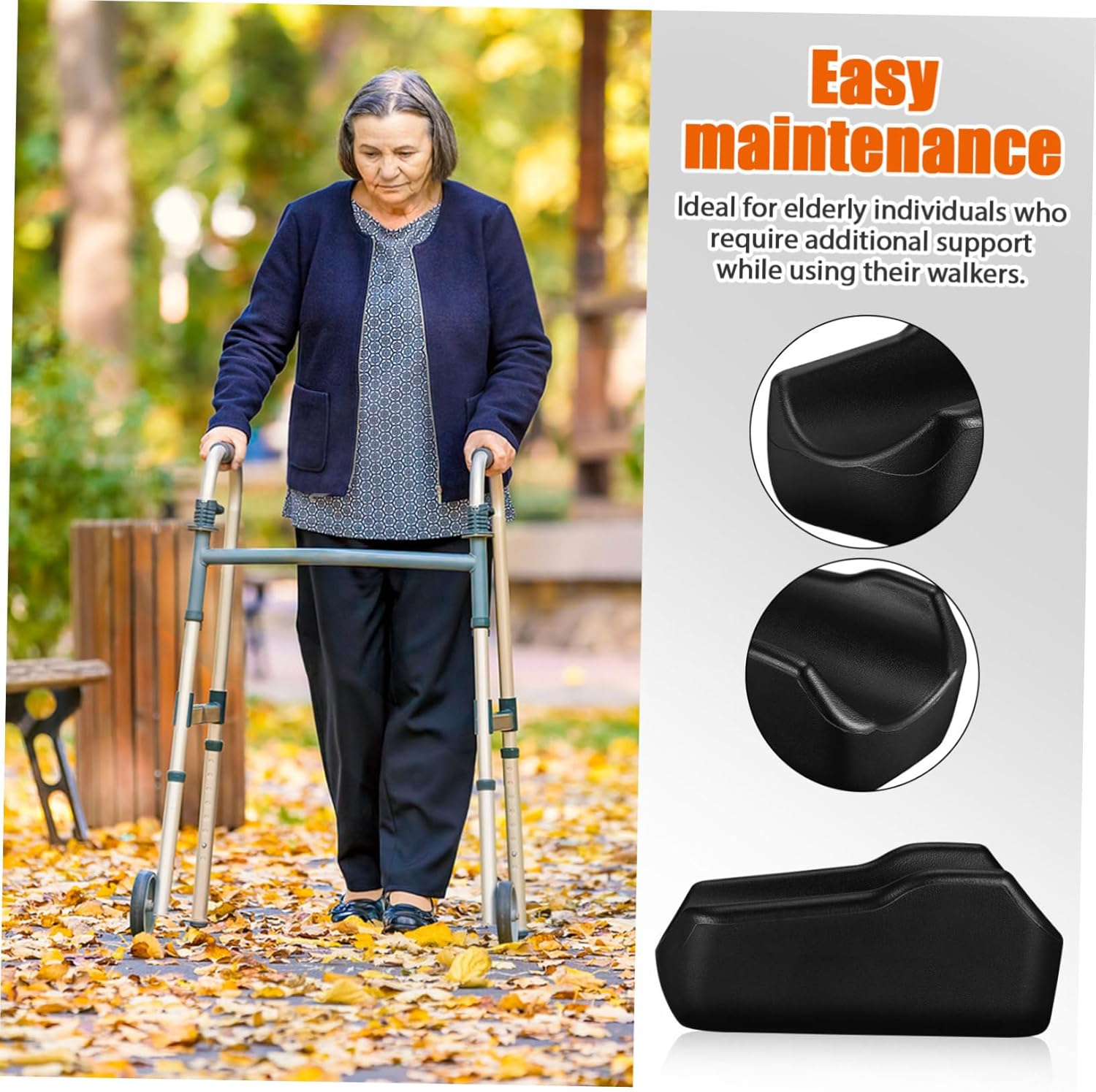 Armrest Pad Soft Elbow Walker Upright Walker Replacement Grip for Seniors image number 1