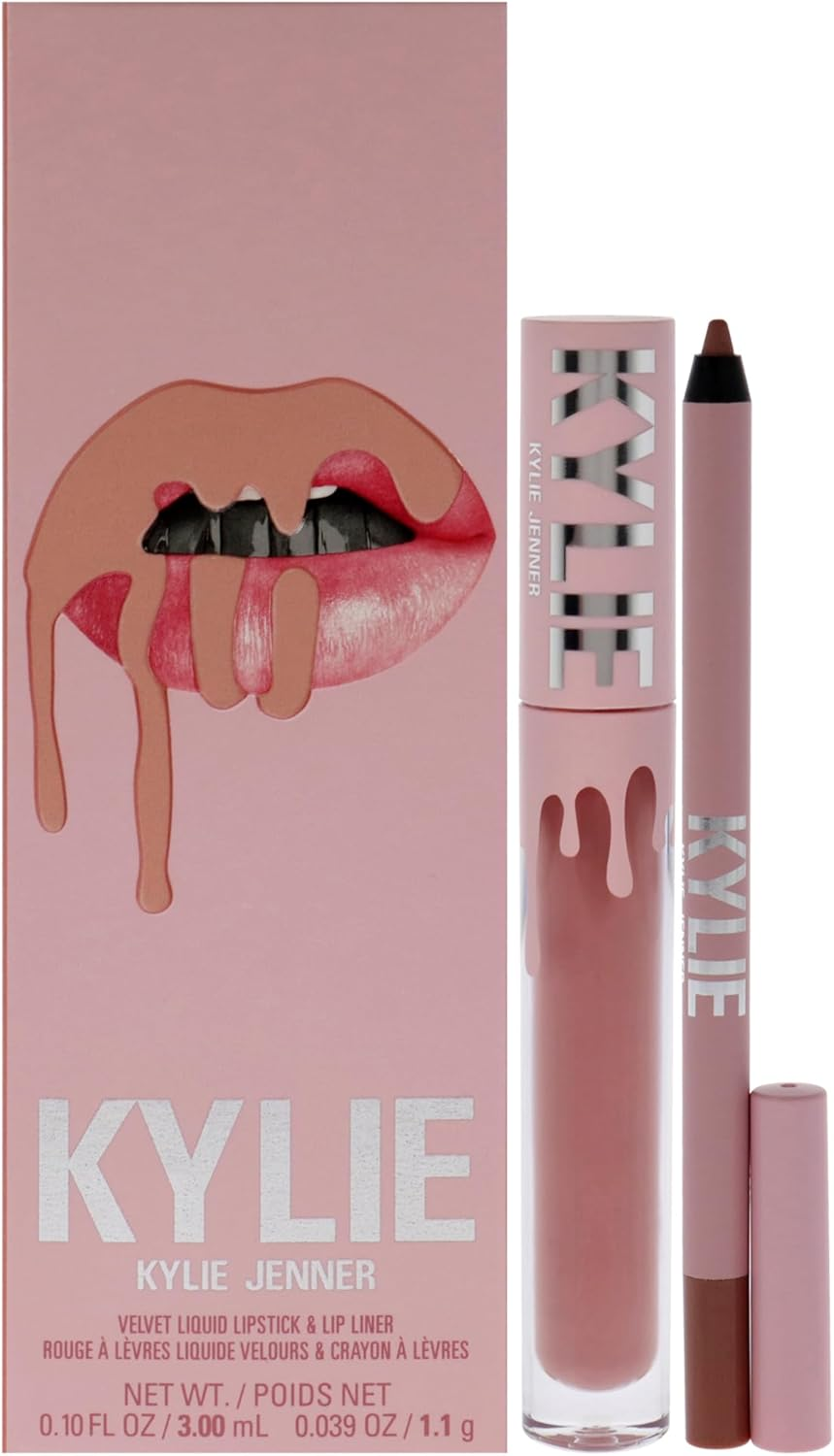 Kylie Cosmetics Velvet Lip Kit - 700 Bare for Women 2 Pc 0.10Oz Velvet Liquid Lipstick, 0.039Oz Lip Liner image number 2