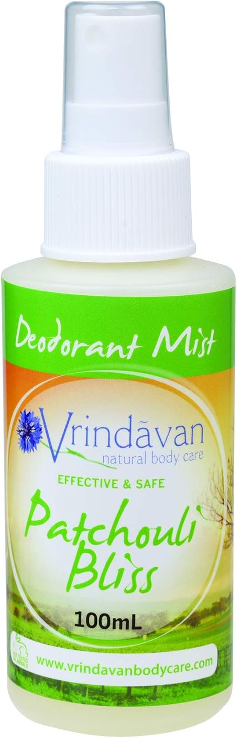 Vrindavan Patchouli Bliss Deodorant Mist, 100 Milliliter