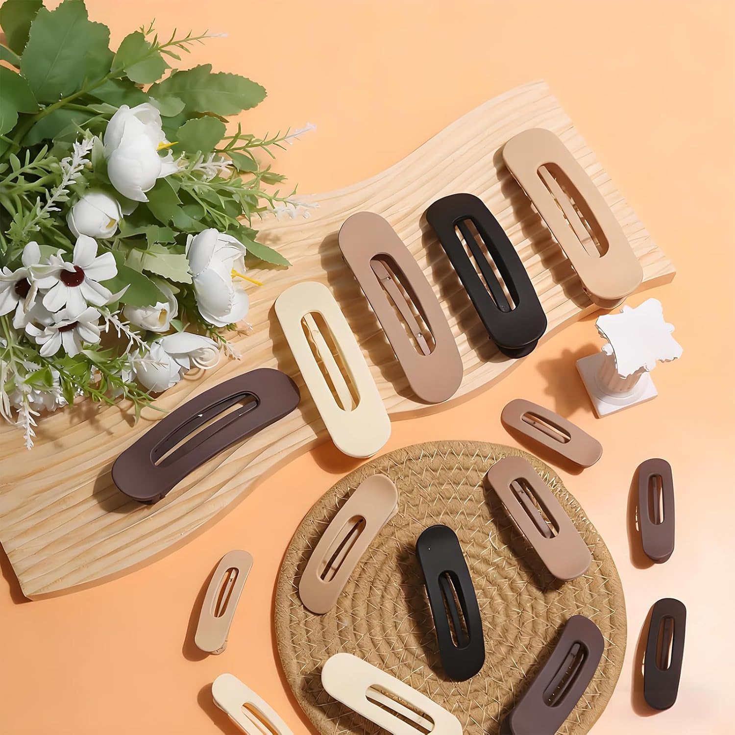 Bamyli Women'S Hair Clips - Pack of 15 Flat Hair Clips & Duckbill Hair Clip, Non-Slip for Everyday Sports, Thick and Thin Hair image number 1