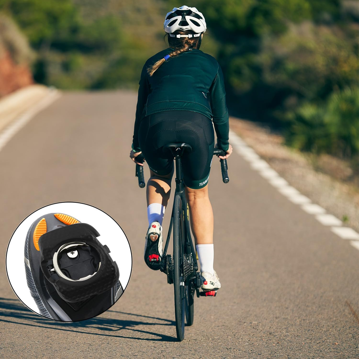 1 Pair Bike Cleats Bicycle Pedal Cover, Quick Release Anti-Slip Pedal Clip for Wahoo Speedplay Zero, Road Bike Sy Speed Cleats Cover image number 4