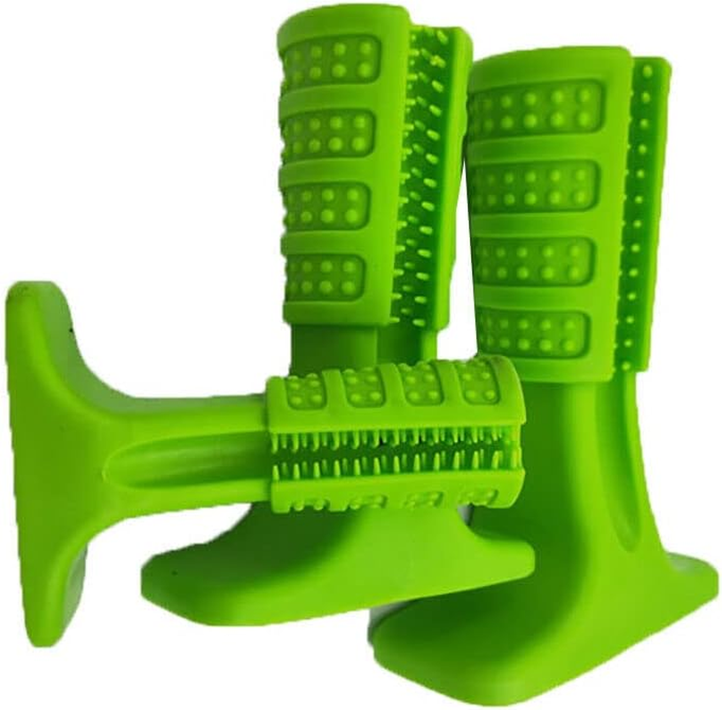 Dog Toothbrush Stick Toy Clean Teeth Brushing Stick Pet Brush Mouth Chewing Clean Nontoxic Natural Rubber Bite Resistant Chew Toys for Dogs